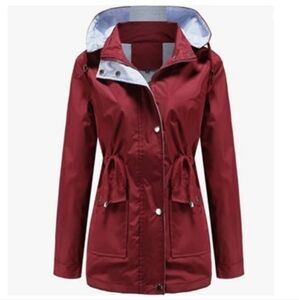 Women's Burgundy Utility Jacket